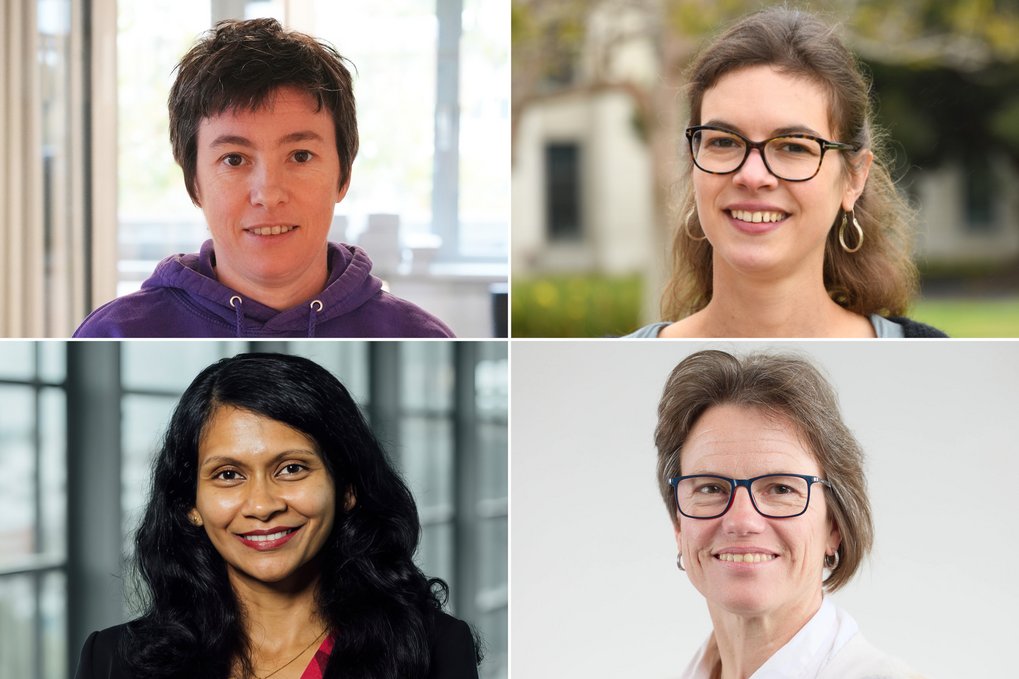 Four women scientists in leadership positions