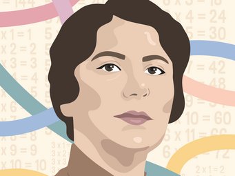 Ein Portrait der Mathematikerin Gertrude Blanch.