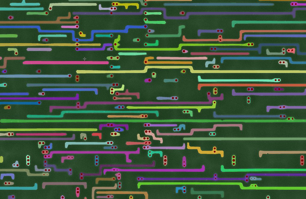 Leitungen in einem Chip