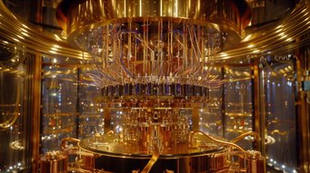 Quantum computers can solve specific mathematical tasks very efficiently Picture of a quantum computer
