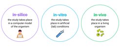 Chart showing the three different ways of studying living organisms