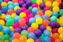 Picture of a Ball pool filled with colorful plastic balls