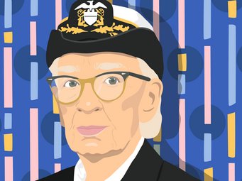 Ein Portrait der Informatikerin Grace Hopper.