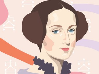 Ein Portrait der Mathematikerin Ada Lovelace.